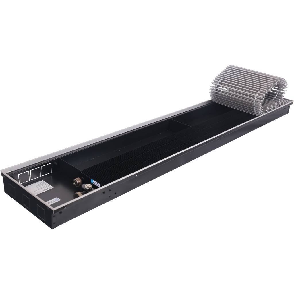 Внутрипольный конвектор STOUT SCN-1100 80х300х1600 (Решётка роликовая) правое подключение, SCN-1100-0830160
