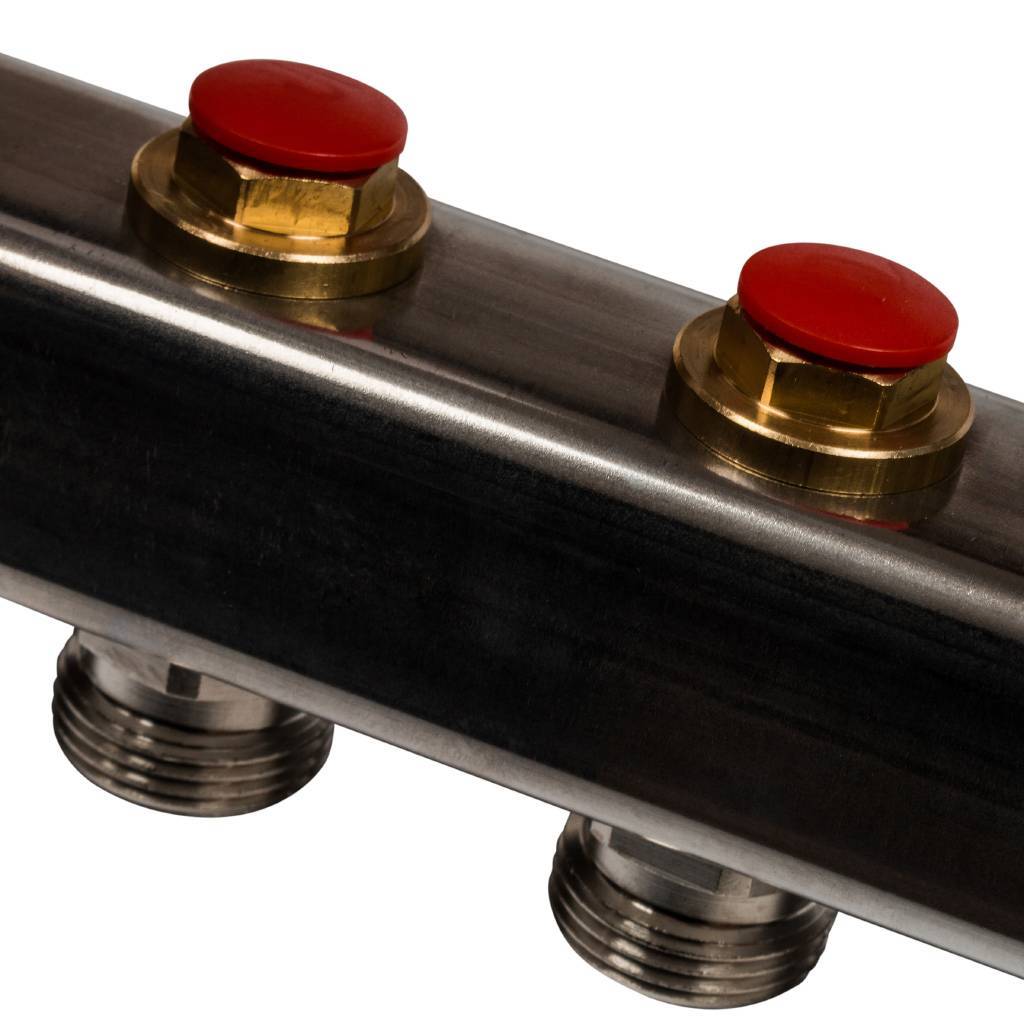 Коллектор из нержавеющей стали без расходомеров STOUT 4 выхода