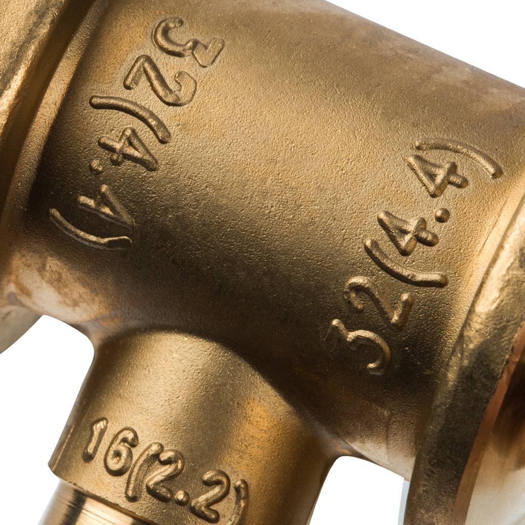 Тройник переходной STOUT 32x16x32 для труб из сшитого полиэтилена аксиальный