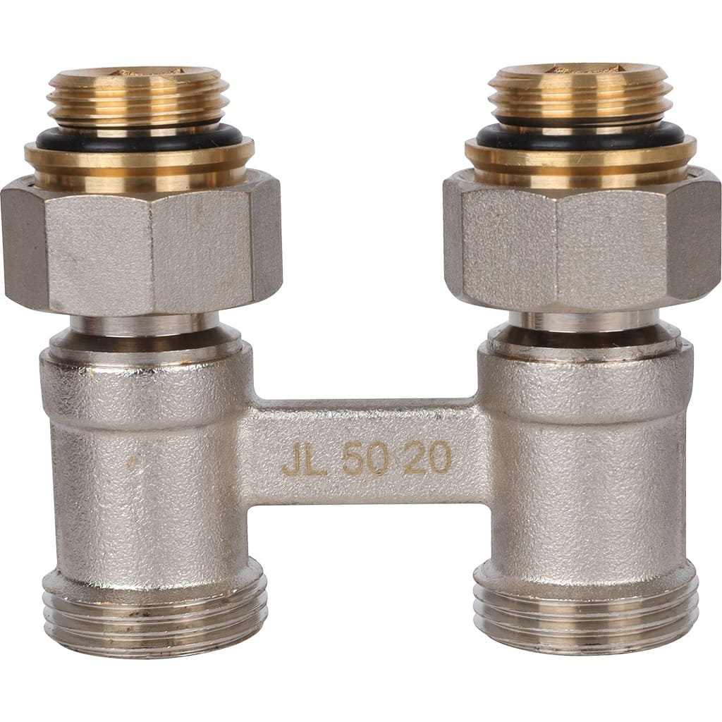 Узел нижнего подключения для радиаторов Meibes Standart line Тип D1/50 прямой, 1/2 НPx3/4 HP, F10011