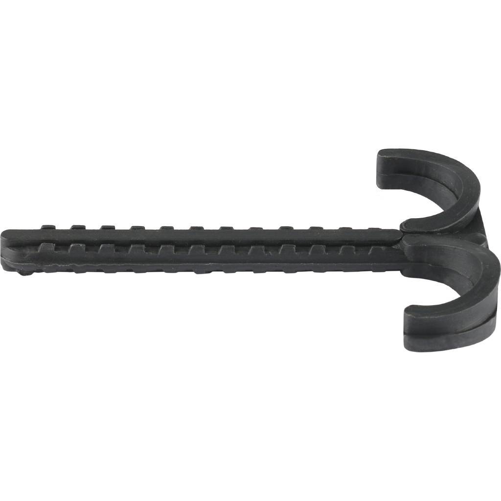 Дюбель-крюк двойной STOUT для труб д.25мм, длина 80мм, SMF-0003-028025