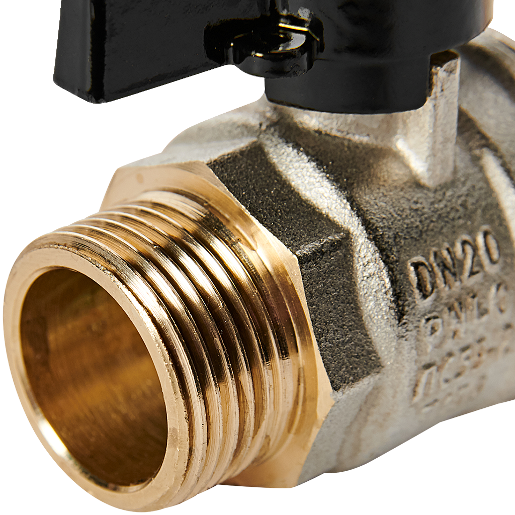 Кран шаровой BUGATTI Oregon (ручка-бабочка) нар-нар резьба 3/4