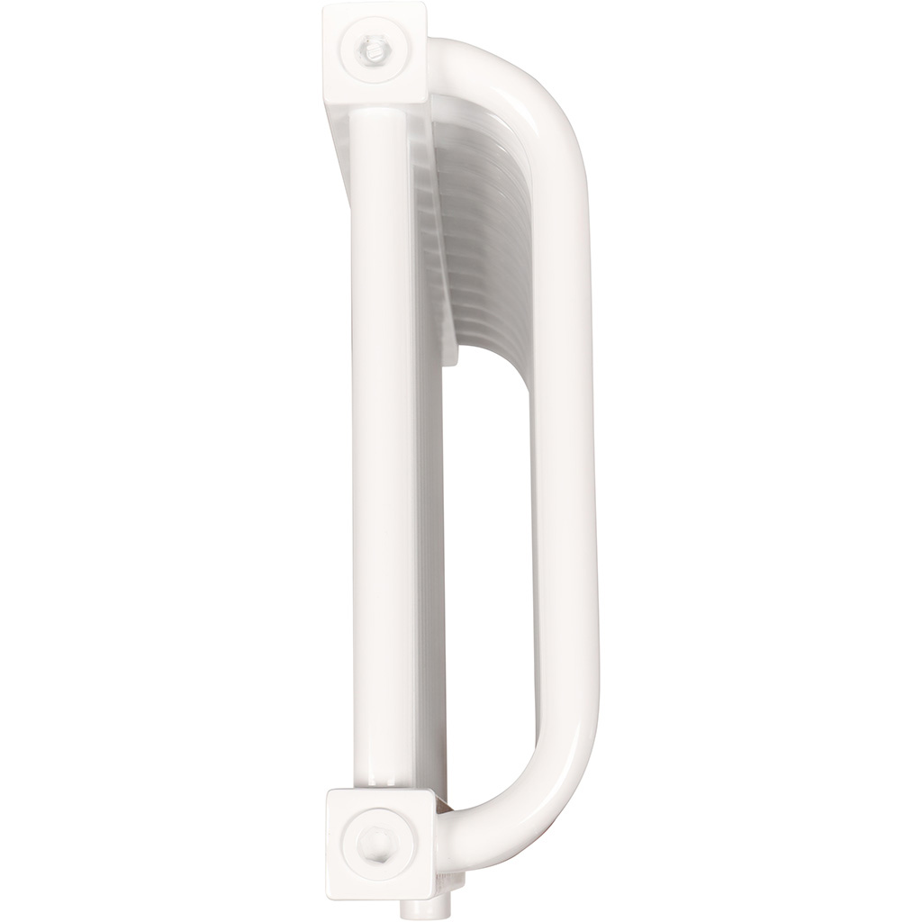 2-х трубчатый радиатор стальной ROMMER RST 2030/14 секций нижнее правое подключение RAL9016, RST-203014-020