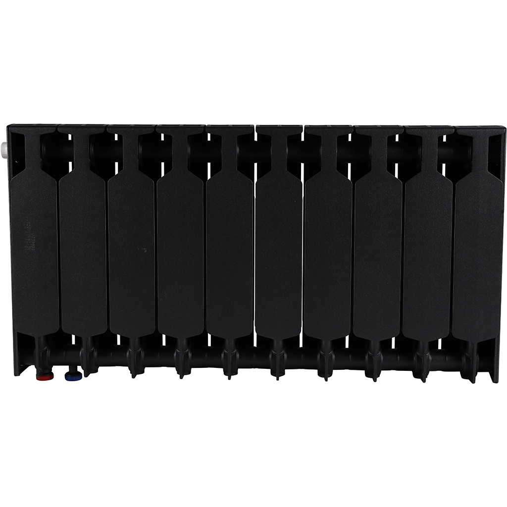 Радиатор биметаллический RIFAR SUPReMO VENTIL 350 SVR 10 секций нижнее правое подключение (Цвет АНТРАЦИТ), 4RS35.VR-10-AN