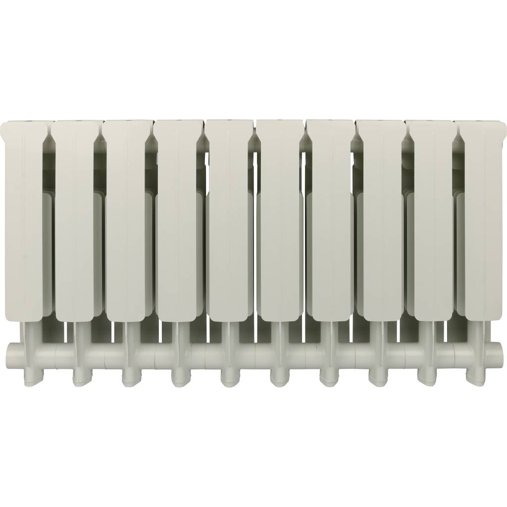 Радиатор алюминиевый Global VOX EXTRA 350 10 секций боковое подключение (белый RAL 9010), 83541