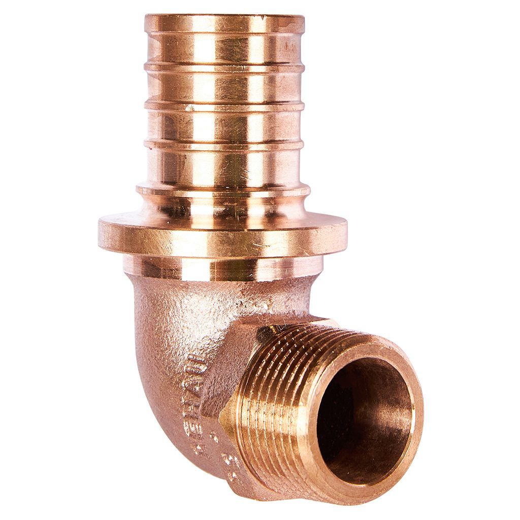 Угольник-переходник РЕХАУ RAUTITAN с наружной резьбой 32-R 3/4 RX+ для труб из сшитого полиэтилена аксиальный, 14563511001