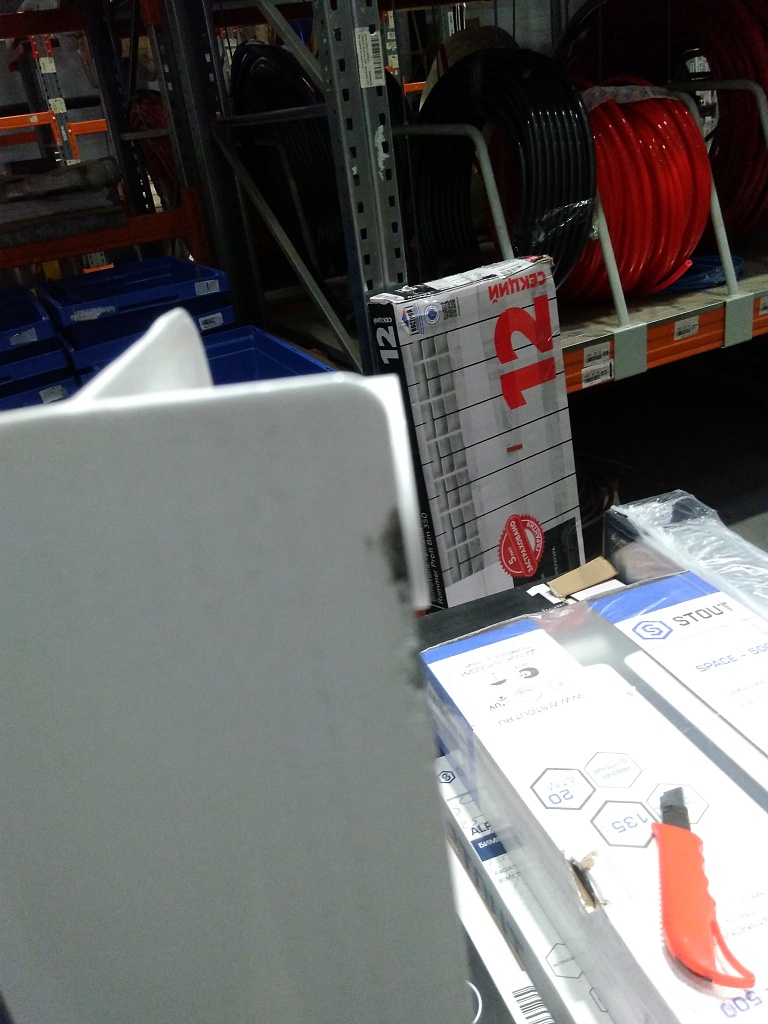 Уцененный товар (СКОЛ ЛКП): Радиатор биметаллический ROMMER Profi BM 500 8 секции боковое подключение (BI500-80-80-150) (RAL9016), RBM-1210-050008