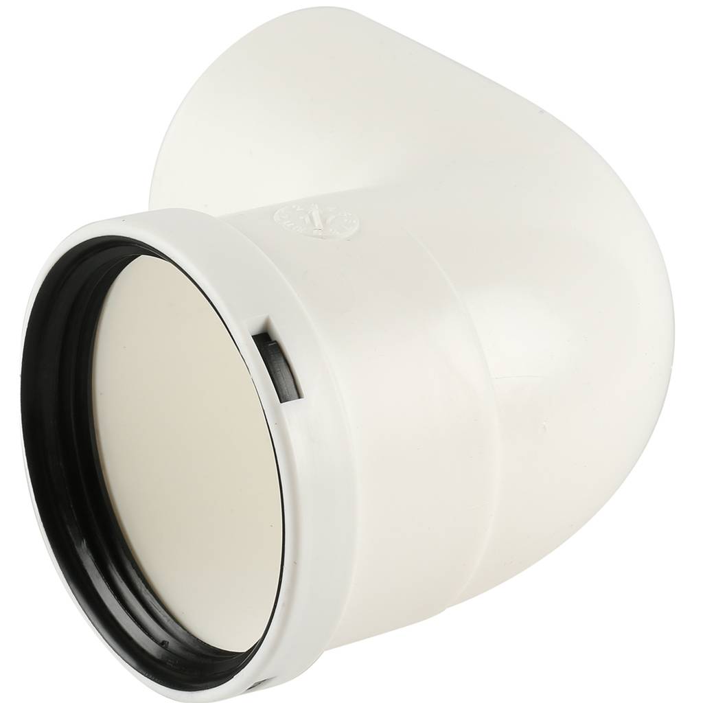 Отвод Baxi KHG 90°, Ду 80 мм, полипропиленовый, НТ