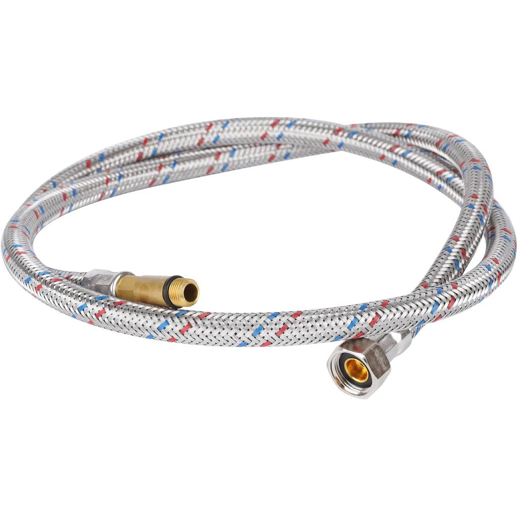 Гибкая подводка для воды STOUT M 10 (35мм) х ВР 3/8, длина 1200 мм, SHF-0040-351015