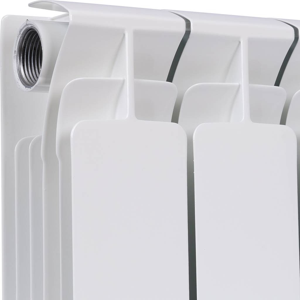 Радиатор биметаллический RIFAR BASE 200 10 секций боковое подключение (белый RAL 9016), 1RB20-10