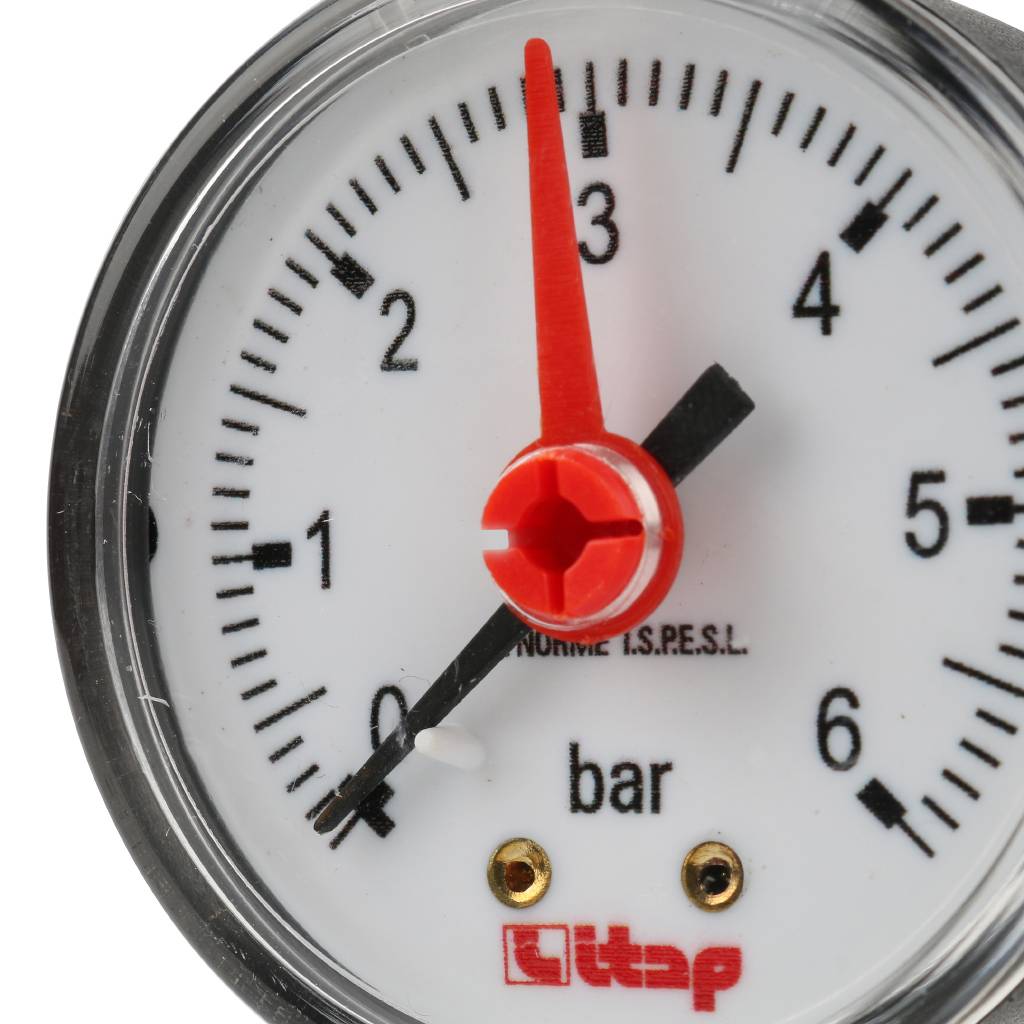 Манометр ITAP боковое подключение 482R 1/4