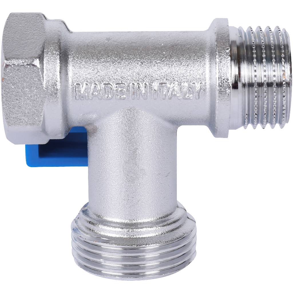 Кран шаровой проходной STOUT 1/2 х 3/4 х 1/2 для стиральных и посудомоечных машин, SVB-0124-123412