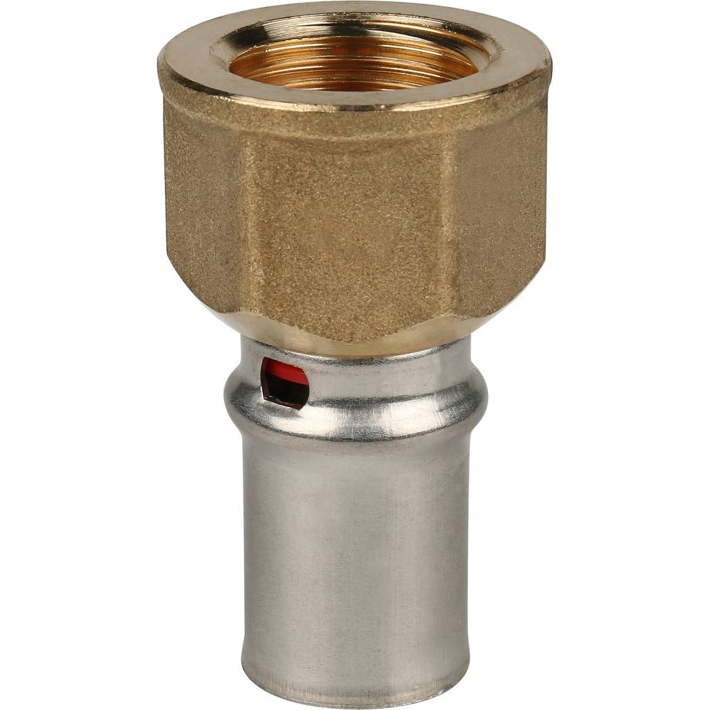 Переходник STOUT с внутренней резьбой 1/2 х16 для металлопластиковых труб прессовой, SFP-0002-001216