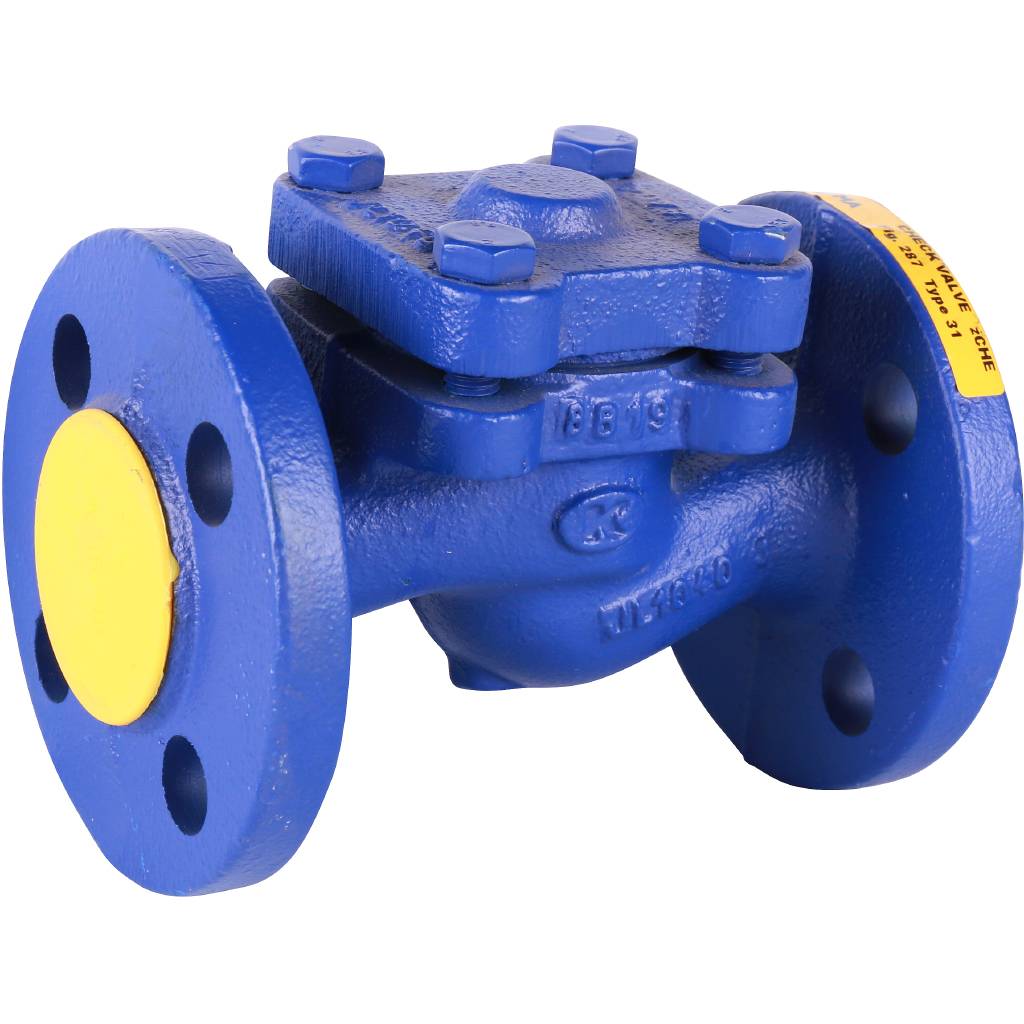 Клапан обратный подъемный ZETKAMA 287A Ду15 Ру16 фланцевый из чугуна, 287A015C31