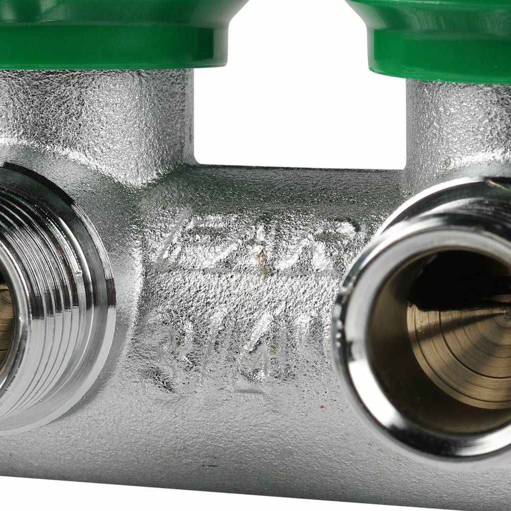 Коллектор регулирующий FAR 1 (ВР-НР) с 2 отв. 3/4 EU с вставкой под плоское уплотнение