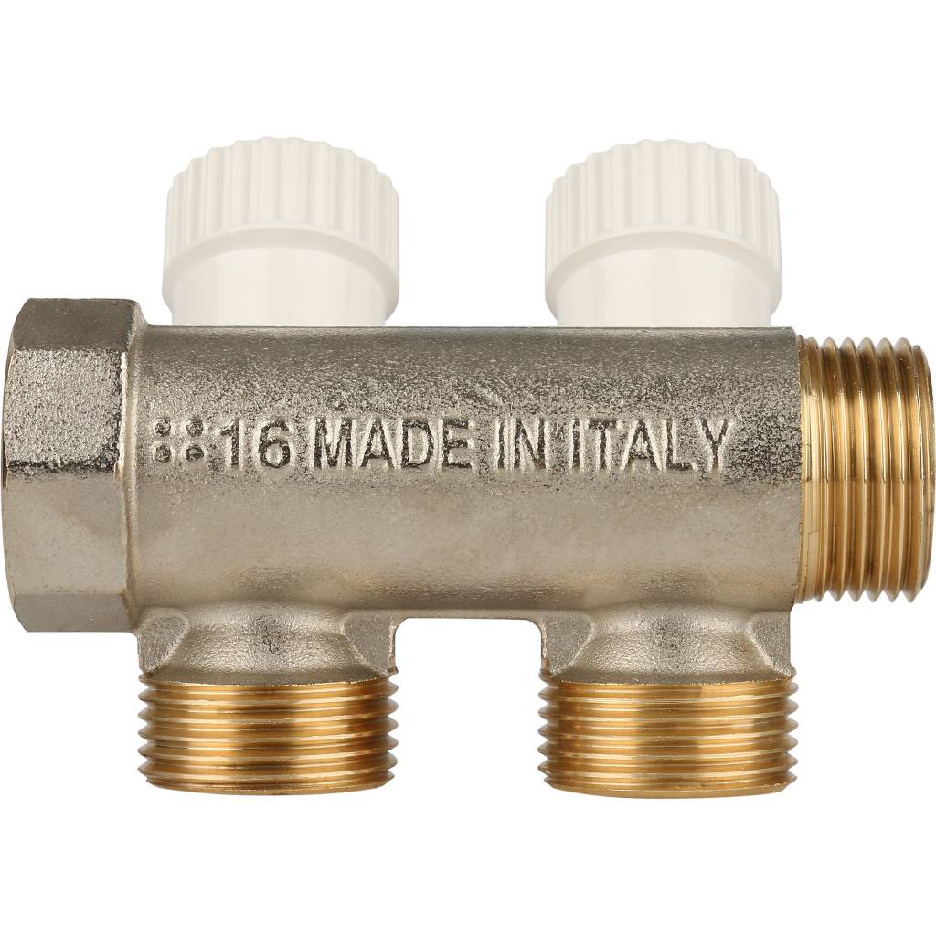 Коллектор распределительный STOUT 3/4 , 2 отвода 3/4 ЕК