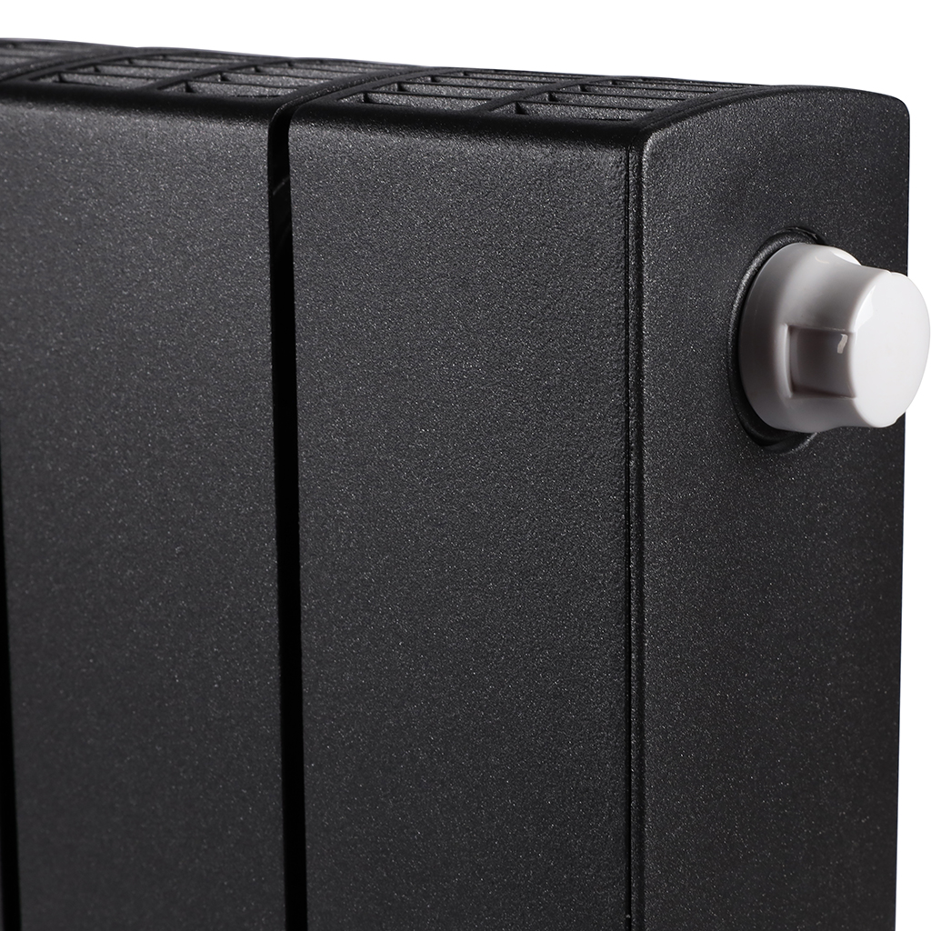 Радиатор биметаллический RIFAR SUPReMO VENTIL 350 SVR 14 секций нижнее правое подключение (Цвет АНТРАЦИТ), 4RS35.VR-14-AN