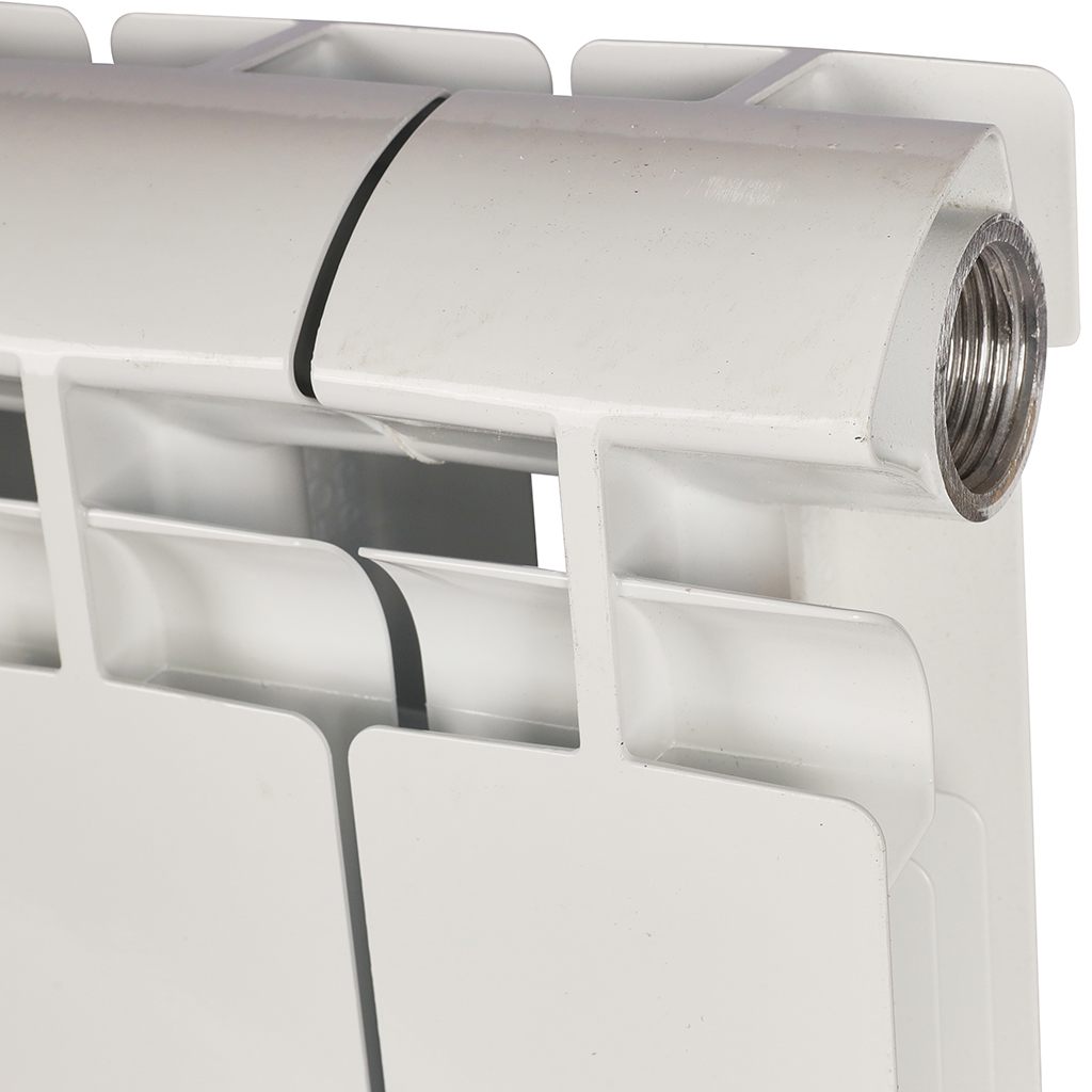 Радиатор алюминиевый STOUT ALPHA 350 10 секций боковое подключение (белый RAL 9016), SRA-2310-035010