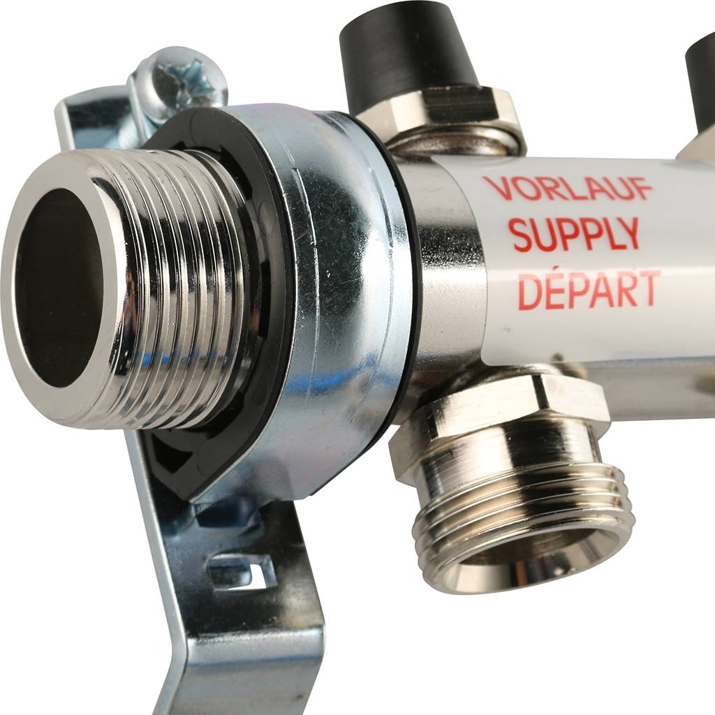 Распределительный коллектор РЕХАУ RAUTHERM S HKV на 5 контуров нерж .сталь (без шаровых кранов), 12180511001