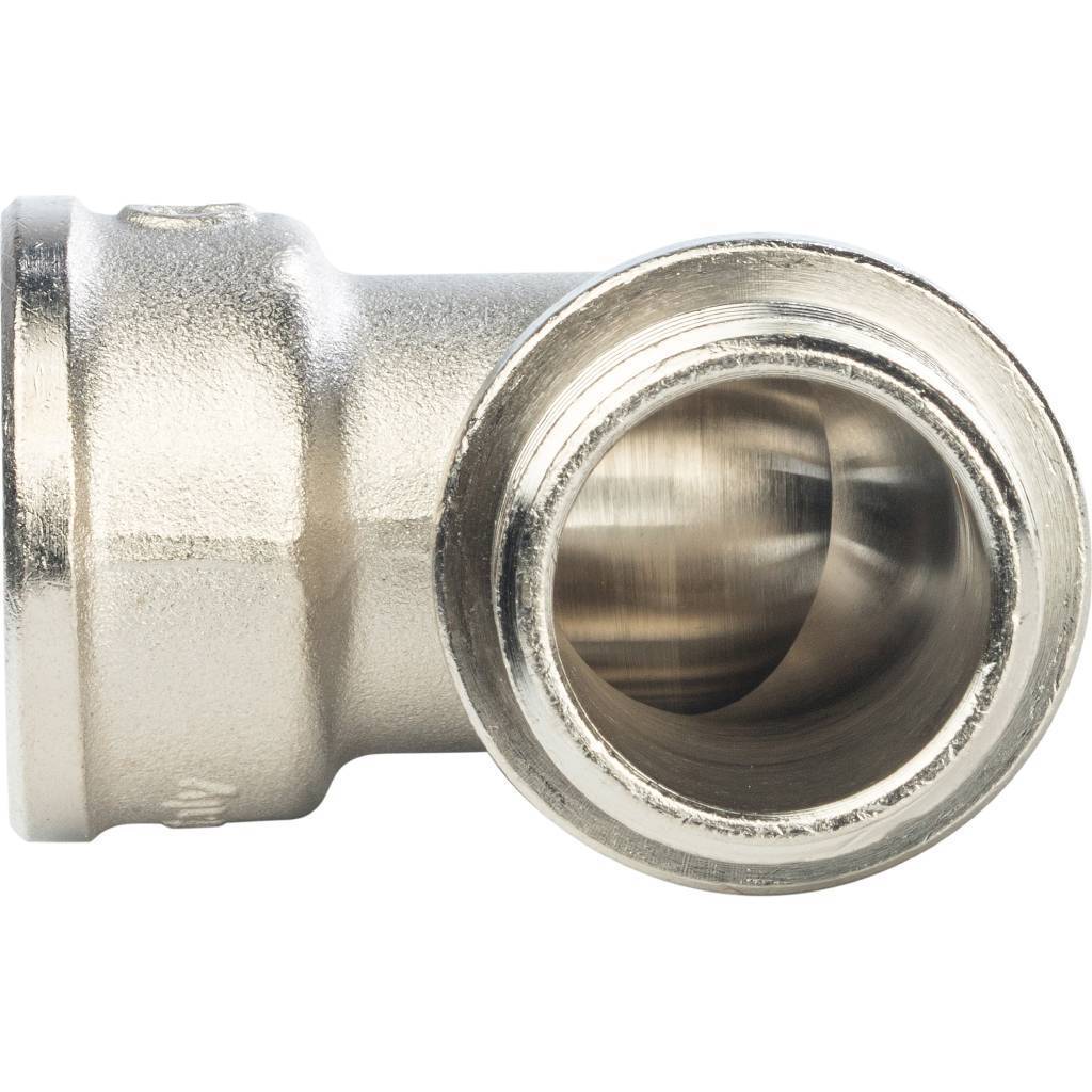 Угольник никелированный STOUT НВ 1  с упором, SFT-0016-000001