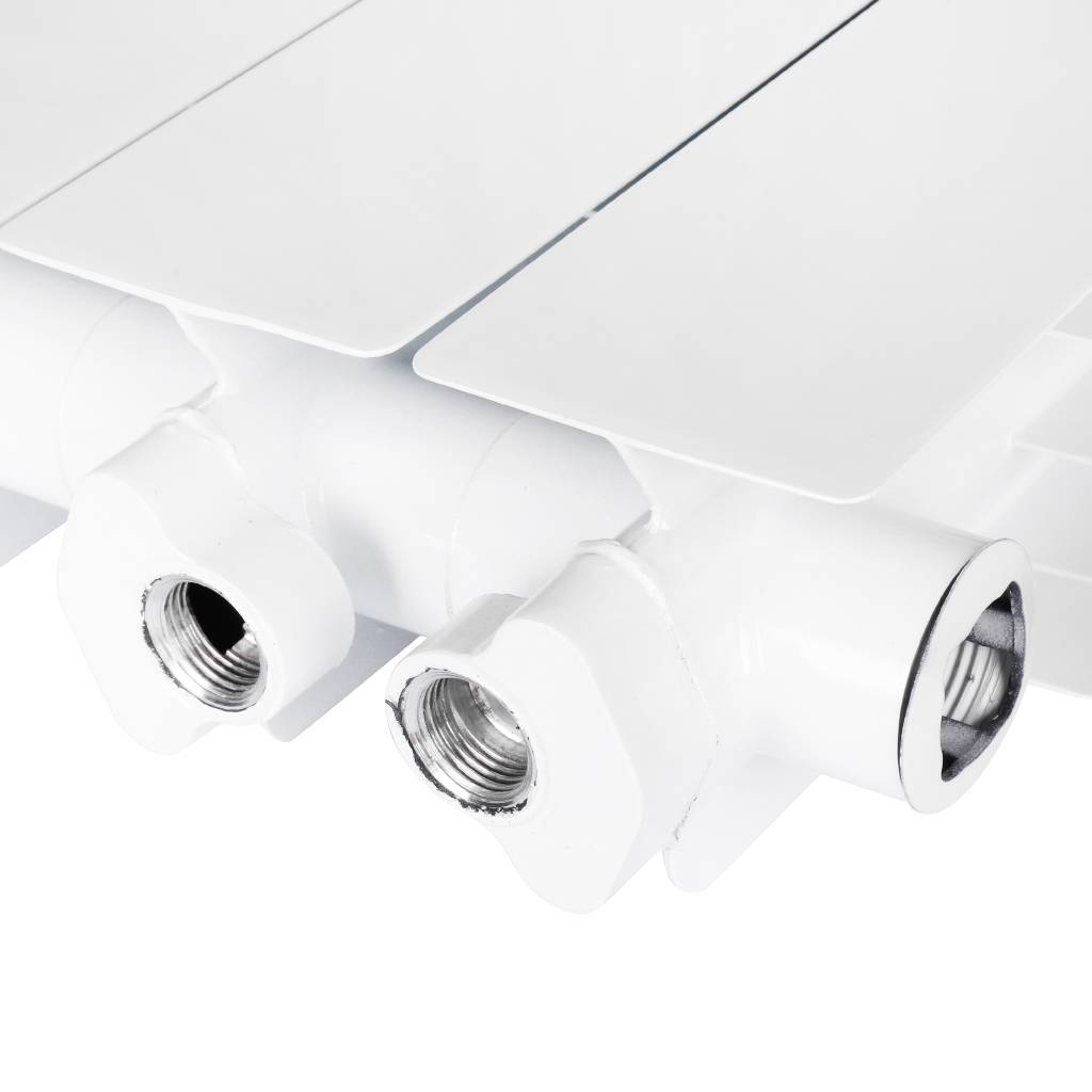 Радиатор алюминиевый Global VOX- R 500 14 секций нижнее правое подключение (белый RAL 9010), 169533