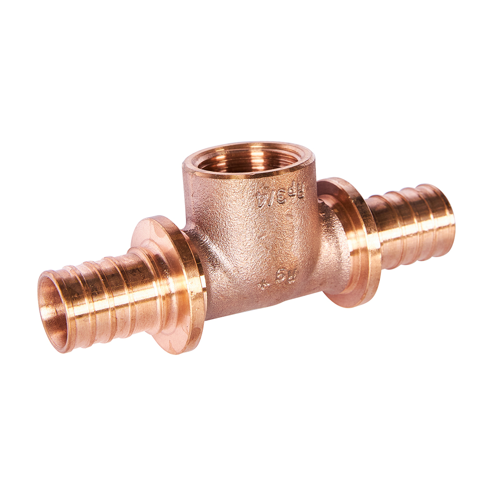 Тройник РЕХАУ RAUTITAN с внутренней резьбой на боковом проходе 25-Rp3/4-25 для труб из сшитого полиэтилена