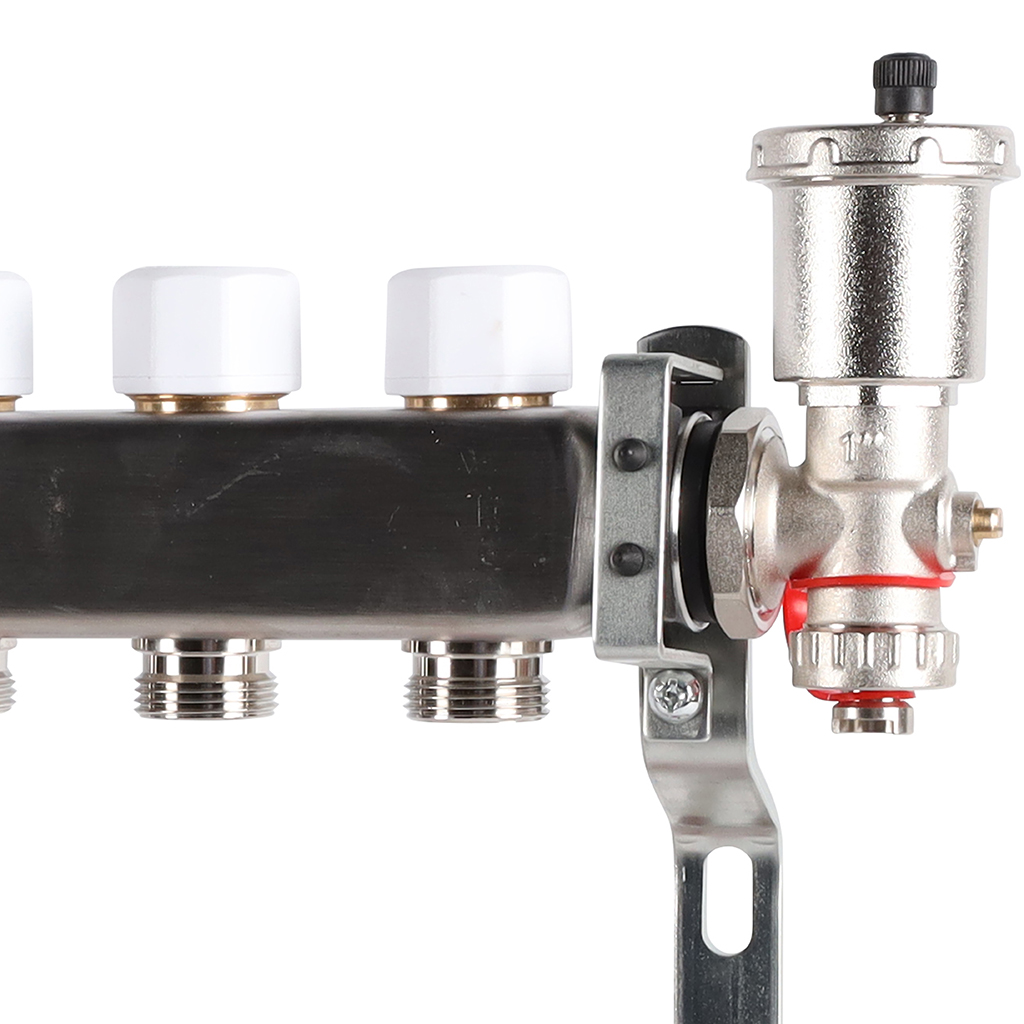 Коллектор из нержавеющей стали в сборе с расходомерами ROMMER 12 выходов, RMS-1210-000012