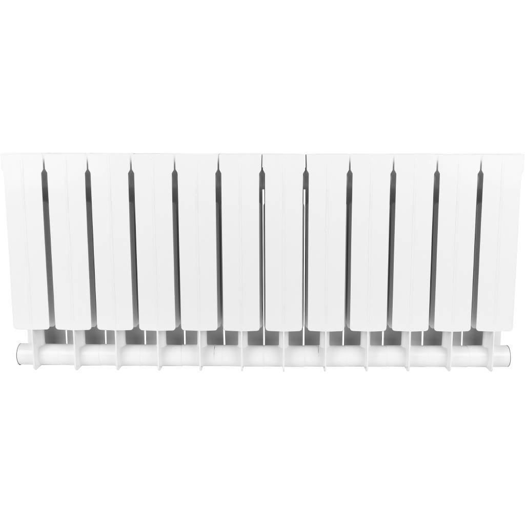 Распродажа: Радиатор биметаллический STOUT STYLE 350 12 секций боковое подключение (белый RAL 9010), SRB-0110-035012