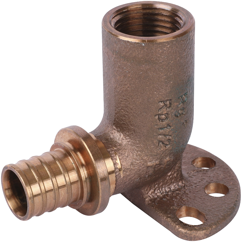 Угольник настенный РЕХАУ RAUTITAN с внутр. резьбой 20-Rp 1/2 длинный, 59 мм RX+ для труб из сшитого полиэтилена аксиальный, 14563721001