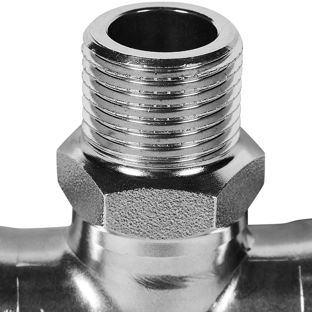 Тройник-переходник-НР ROMMER 22х1/2 из нержавеющей стали прессовой