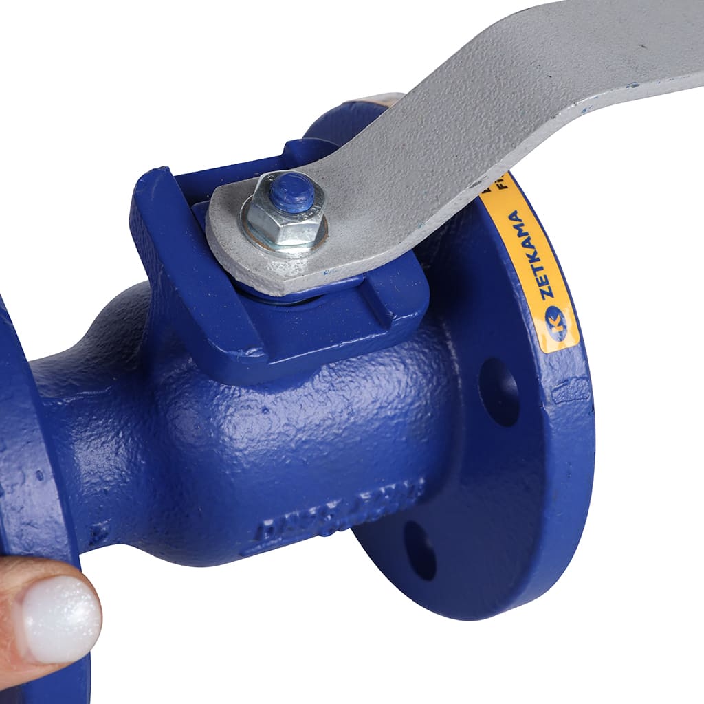 Кран шаровой ZETKAMA 565A Ду25 Ру16 фланцевый, 565A025C09