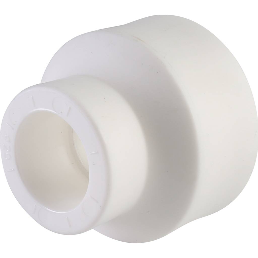 Муфта переходная Политэк 32х20 внутр./внутр. для полипропиленовых труб под сварку (цвет белый), 9000003220