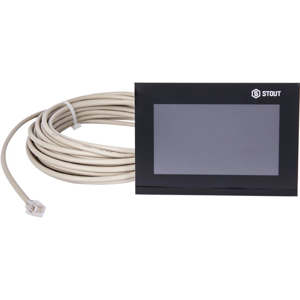 Проводная контрольная панель управления STOUT M-7, черная, STE-0101-007004