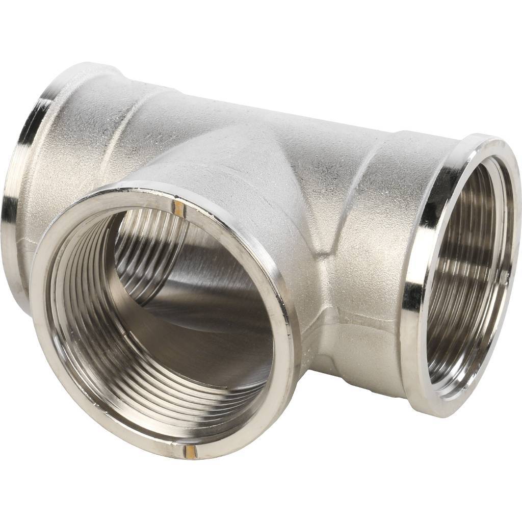 Тройник STOUT ВВ никелированный 1 1/2, SFT-0020-000112