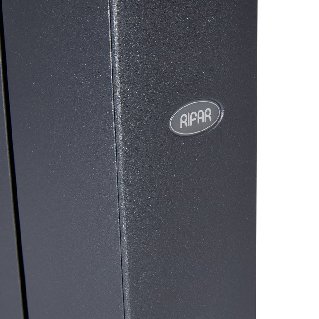 Радиатор биметаллический RIFAR SUPReMO VENTIL 500 SVR 6 секций нижнее правое подключение (Цвет ТИТАН), 4RS50.VR-6-TI