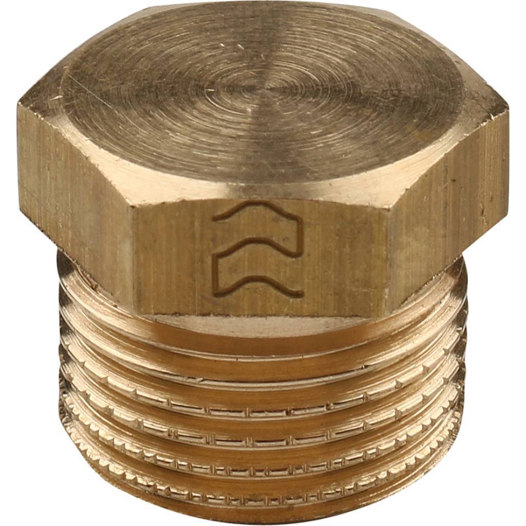 Заглушка TIEMME НР 3/8 латунная для стальных труб резьбовой, 1500273