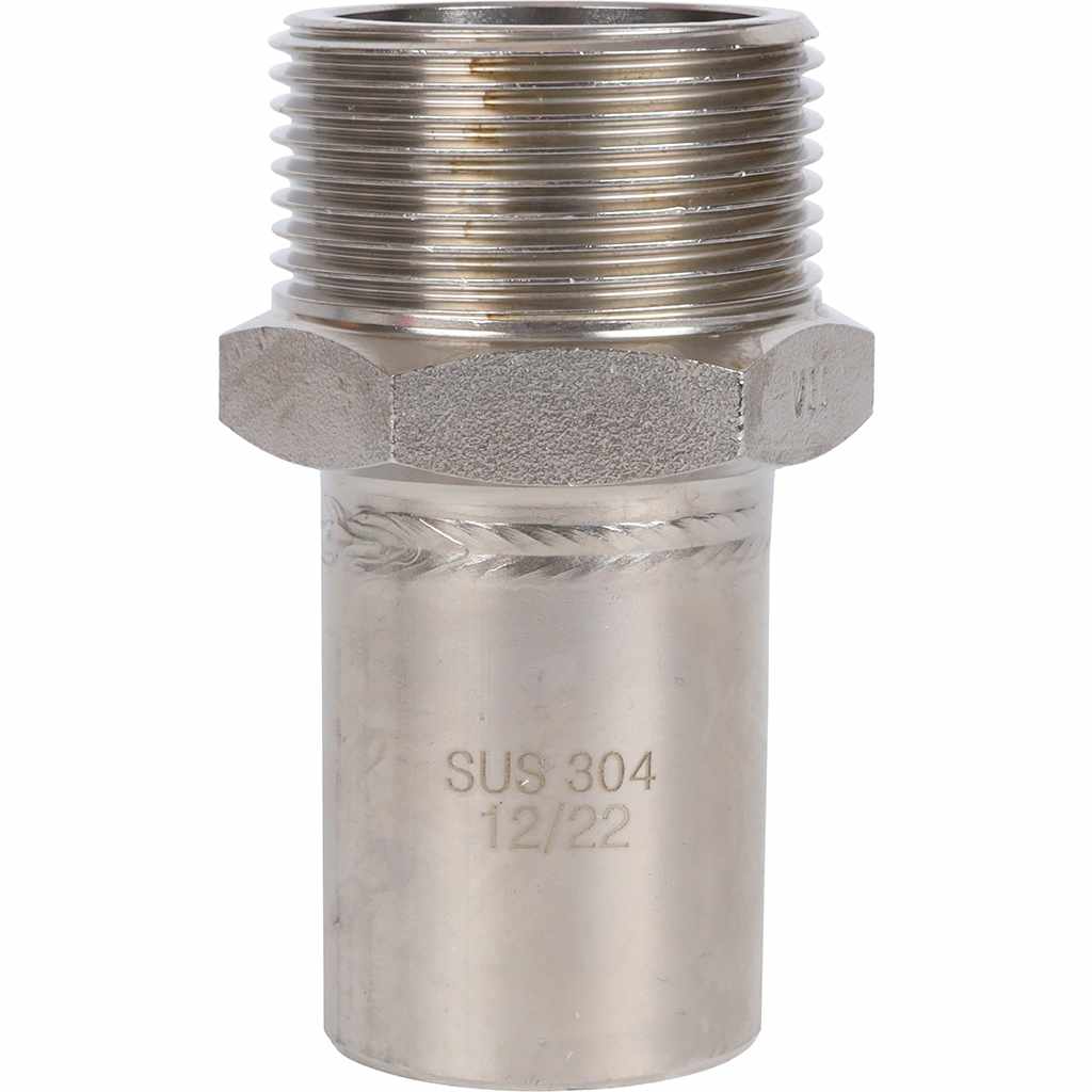 Вставка ROMMER переходная НПр-НР, 35х11/4, из нержавеющей стали прессовой, RSS-1024-035114