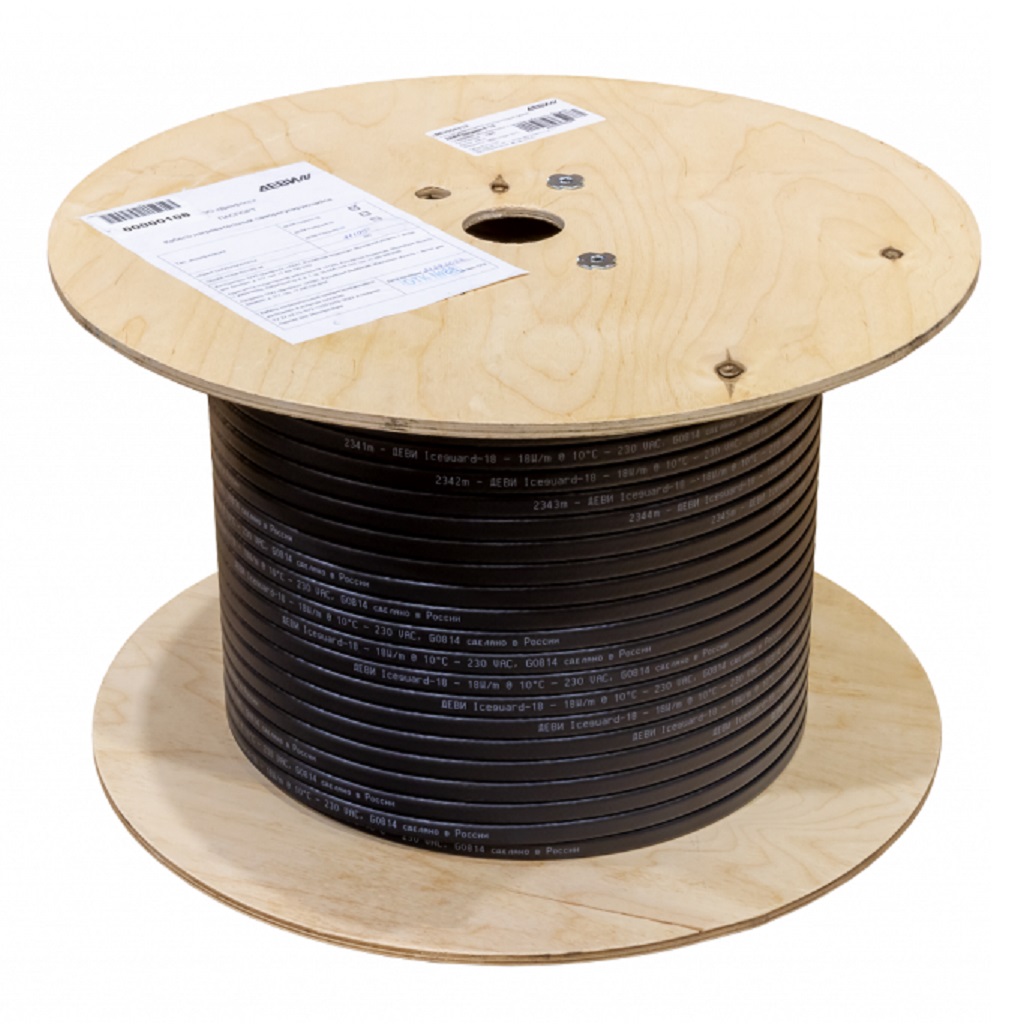 Саморегулирующийся нагревательный кабель Ридан Iceguard-18 230 В, отрезной, 21RT0816R