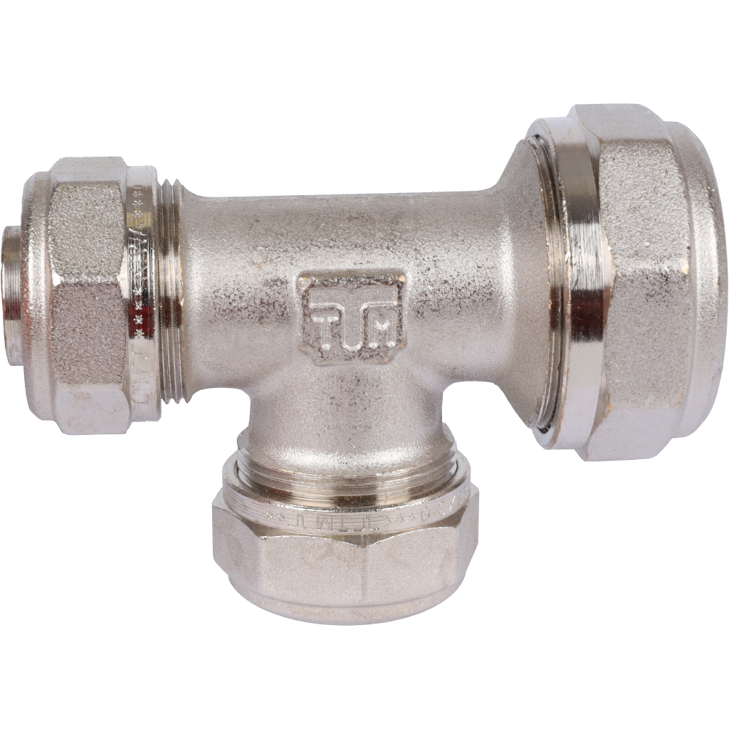 Тройник переходной TIEMME (32.3х26.3х26.3) для металлопластиковых труб винтовой, 1600095