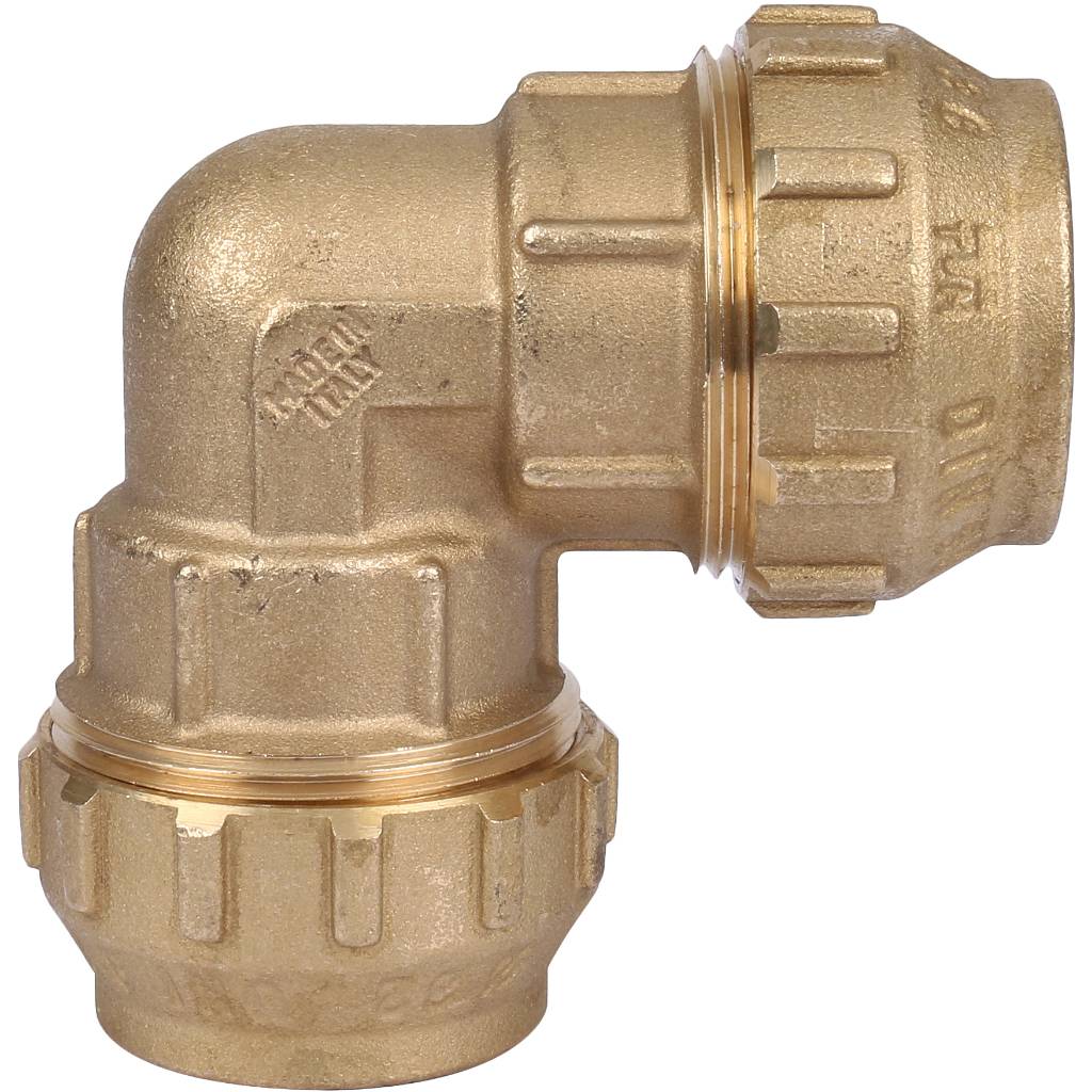 Угольник TIEMME 32х32 для труб ПНД винтовой, 3400003