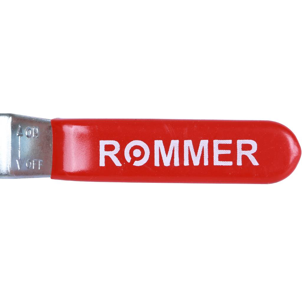 Кран шаровой ROMMER 1/2 ВН/НР, ручка рычаг, RBV-0002-0210315
