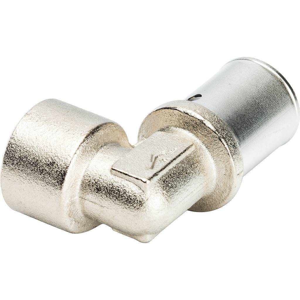 Угольник Prandelli Multyrama с внут.рез. (20х2,0)х1/2 для металлопластиковых труб прессовой, 109.04.52.0