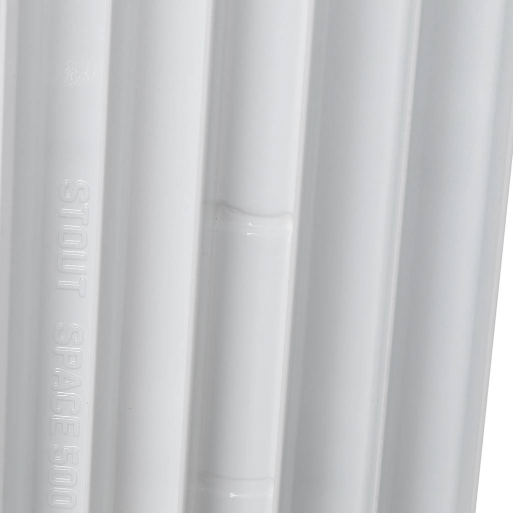 Радиатор биметаллический STOUT Space 500 11 секций боковое подключение RAL9016, SRB-0310-050011