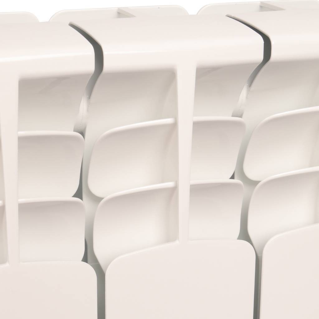 Радиатор биметаллический STOUT Space 500 7 секций боковое подключение RAL9016