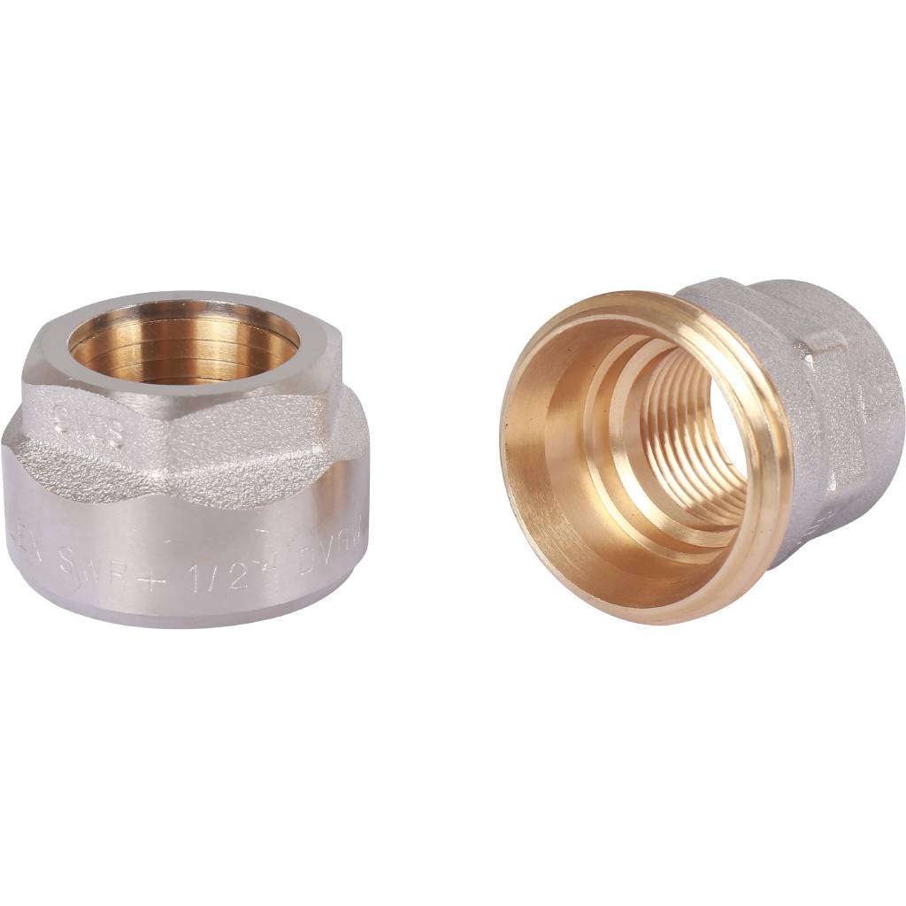 Фитинг Meibes резьбовой латунный Plus для стальных труб 1/2”*1/2” BР, F13091