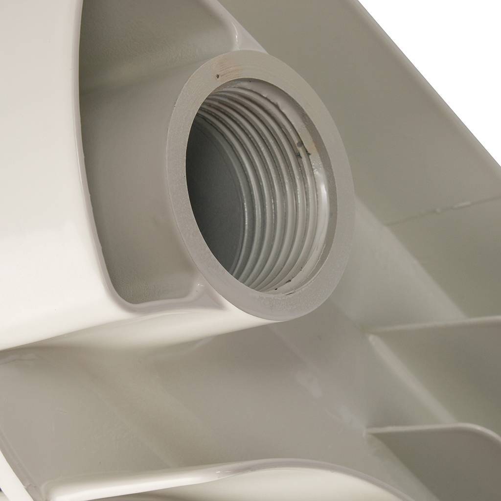 Радиатор алюминиевый Global VOX- R 350 6 секций боковое подключение (белый RAL 9010), VX03501006