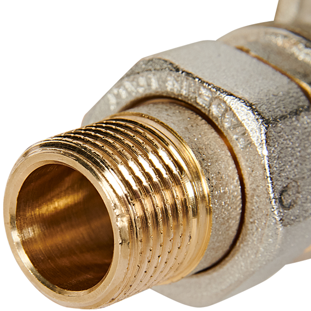 Кран шаровой BUGATTI Oregon 1/2” с полусгоном (ручка-рычаг алюминий) внут-наруж резьба