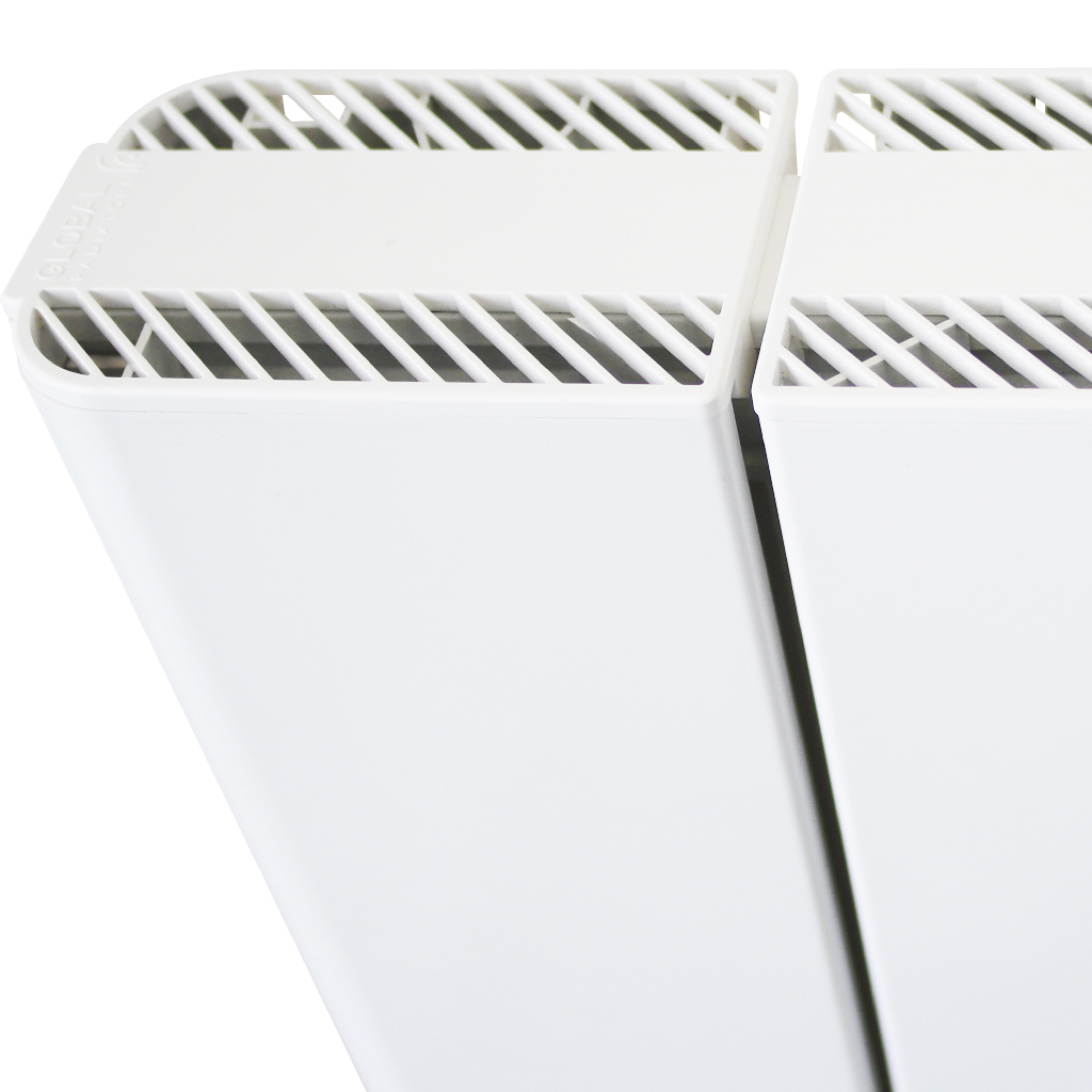 Радиатор алюминиевый Global Sebino 500 6 секции боковое подключение (белый RAL 9010), SE05001006