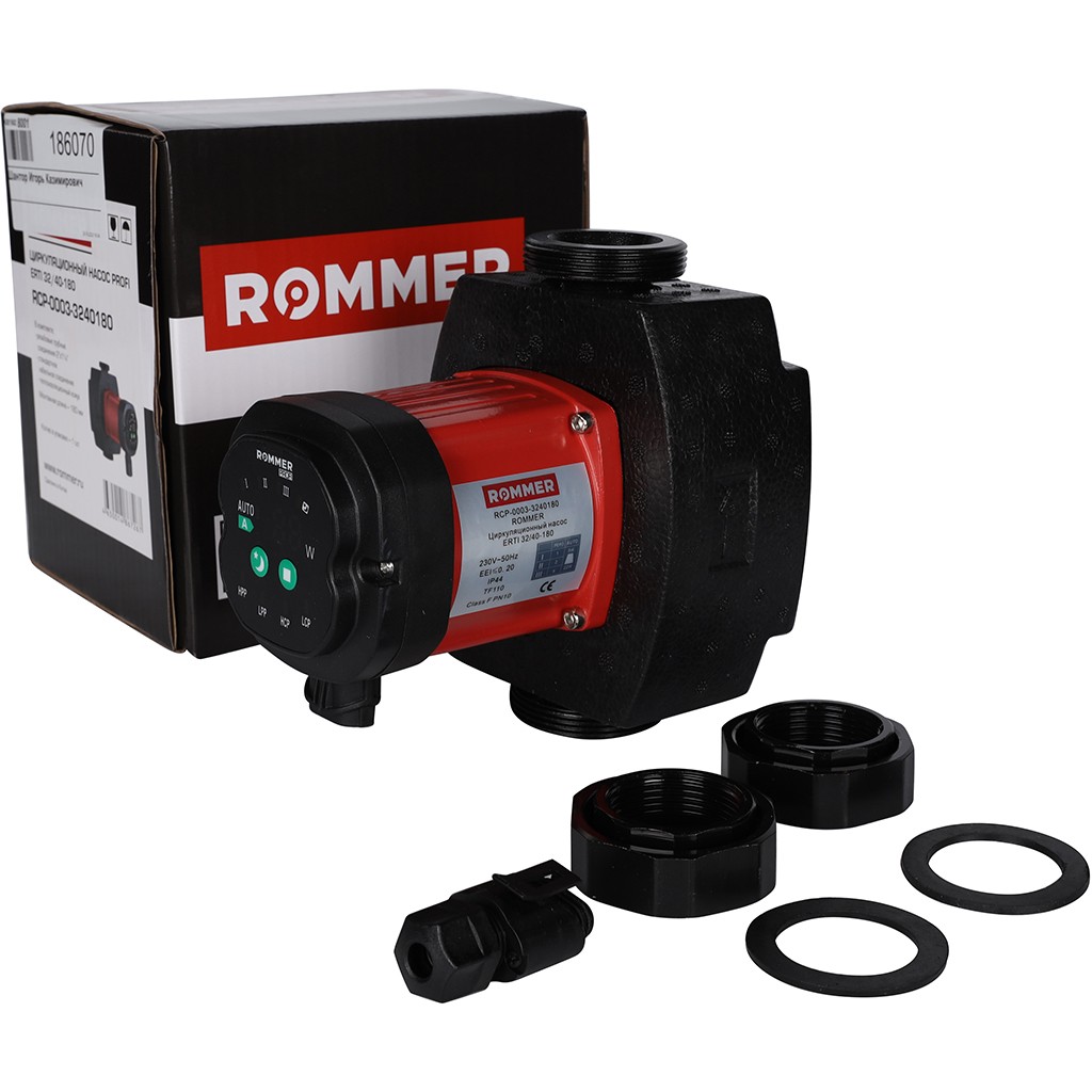 Циркуляционный насос ROMMER ERTI 32/40-180, RCP-0003-3240180