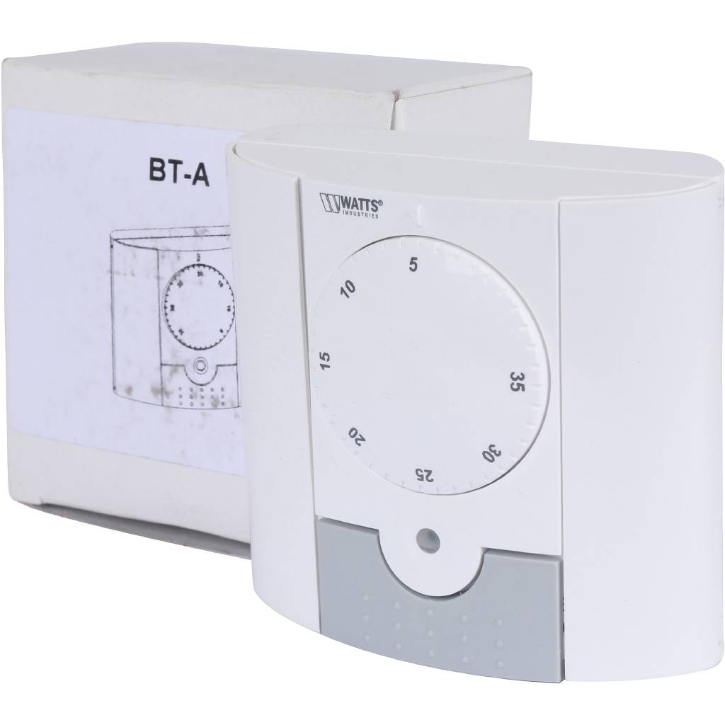 Электронный комнатный термостат для различных систем отопления Watts BT-A, 10025810